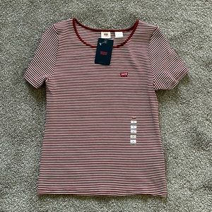 Levi’s Women’s Striped T-shirt, NWT, Size Large